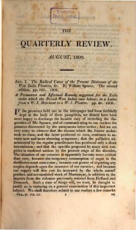 The quarterly review. 2 = No. 3 -4. 1809 (1818)