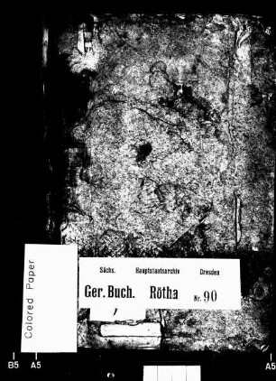 Gerichtshandelsbuch von Spahnsdorf