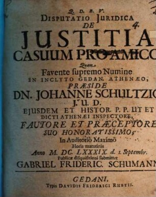 Disp. iur. de iustitia casuum pro amico