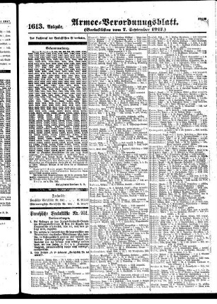 1613. Ausgabe. Freitag, 7. September 1917