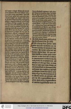 In festo sanctorum Philippi et Iacobi, evangelium secundum Jo xiiii.