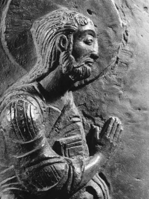 Johannes der Täufer, Bernwardsäule, Dom zu Hildesheim