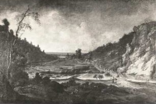 Der Plauensche Grund mit Forsthaus und Weißeritzbrücke : Gemälde "Der Plauensche Grund mit Forsthaus und Weißeritzbrücke" (1747, J. A. Thiele; Leinwand; 105 x 152,5 cm; Staatliche Kunstsammlungen Dresden (SKD))