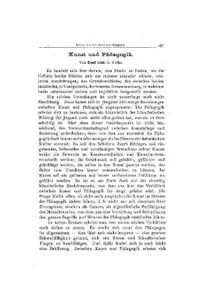 Kunst und Pädagogik