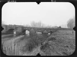 Creuzburg. Werrabrücke (Baubeginn 1223, Fußgängerbrücke über die Werra)