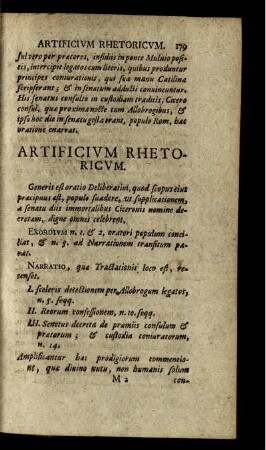 Artificium Rhetoricum.