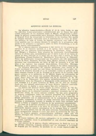 Apuntes sobre la guerra