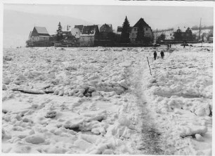 Zugefrorene Mosel, Übergang Senhals