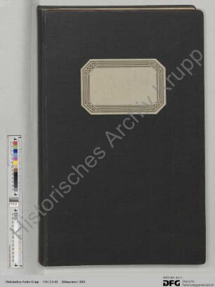 Privat-Hauptbuch. [siehe auch auszugsweise Abschrift in WA 9 d 515]