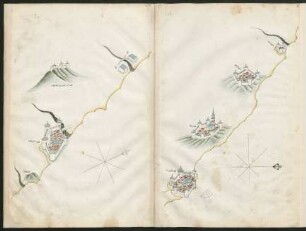 Illustration: f. 3c-3d Senigallia und Porto San Elpidio, Pedaso