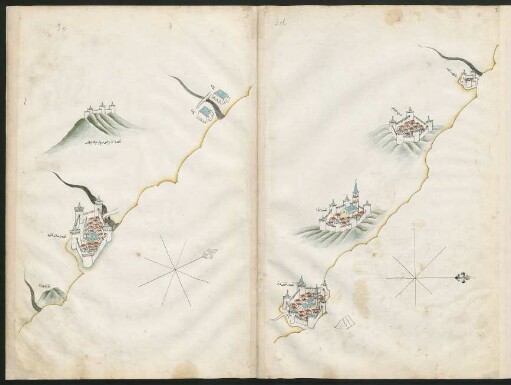 Illustration: f. 3c-3d Senigallia und Porto San Elpidio, Pedaso