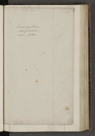 Juris publici scriptores in codd. MStis.