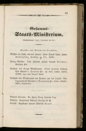 Gesammt=Staats=Ministerium.