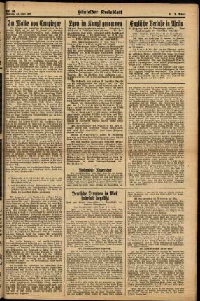 Zweite Ausgabe vom Montag, den 24. Juni 1940.