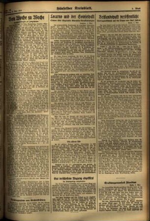 Zweite Ausgabe vom Montag, den 06. Mai 1935.