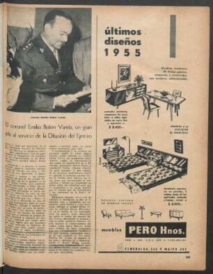 El coronel Emilio Bolón Varela, un gran jefe al servicio de la Difusión del Ejército
