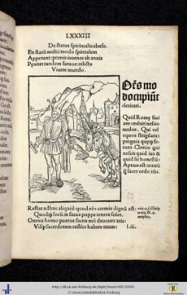 LXXI. De status spiritualis abusu - LXXV. De militibus et scribis.
