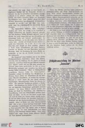 9: Frühjahrsausstellung der Münchner "Sezession"