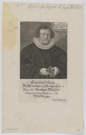 Bildnis des Stephanus Wexler