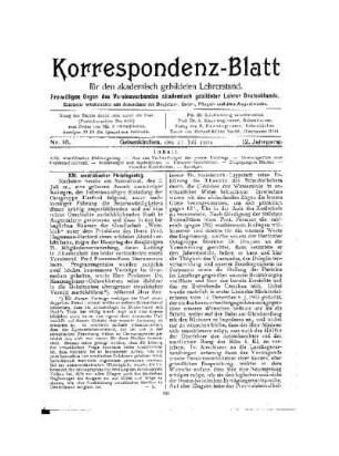 XXI. westfälischer Philologentag