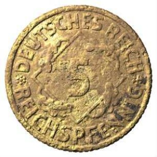 Fundmünze, 5 Reichspfennig, 1935