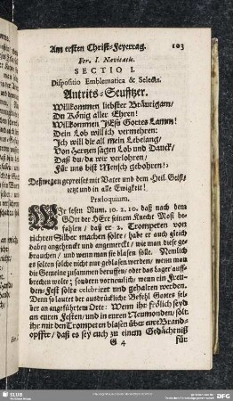 Am ersten Christ-Feyertag