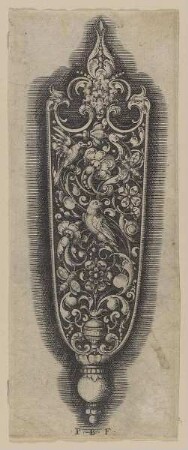 Degenscheide, Blatt aus der Folge "Varii Generis Opera Aurifabris Necessaria"