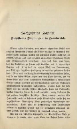 Sechzehntes Kapitel. Klopstocks Dichtungen in Frankreich
