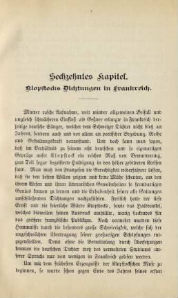 Sechzehntes Kapitel. Klopstocks Dichtungen in Frankreich