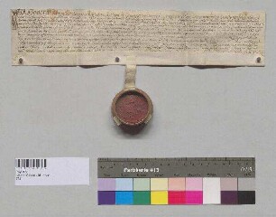 Abt Honoratus,von Kloster Seeon verleiht nach dem Tod seines Vorgängers Abt Sigismund das Schmidlehen [in Lauterbach ?] an Hans Göbl von Höhenmosen im Landgericht Rosenheim zu Lehen. S: Abt Honoratus v. Kloster Seeon