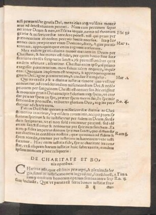 De Charitate Et Bonis operibus.
