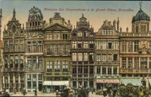 Maisons des Corporations à la Grand Place, Bruxelles.