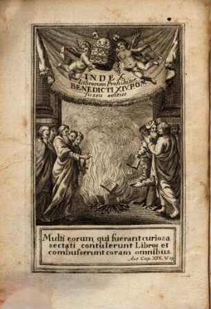 Index librorum prohibitorum : ... Benedicti XIV. ... iussu recognitus atque editus