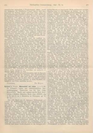 479-482 [Rezension] Rohmer, Friedrich, Rohmer‘s Wissenschaft und Leben. 5. u. 6. Band