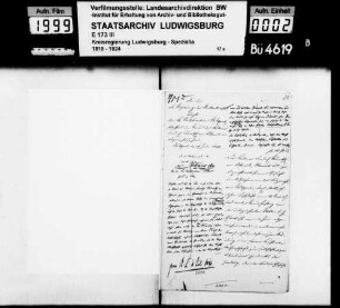 Beschwerde des Kellners Friedrich Rummetsch von Oßweil, Oberamt Ludwigsburg, wegen Verweigerung seiner bürgerlichen Aufnahme in Stuttgart