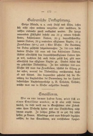Galvanische Verkupferung.