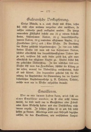 Galvanische Verkupferung.