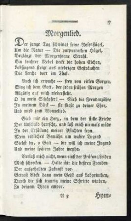 Morgenlied.