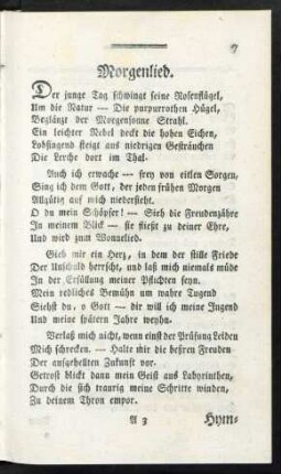 Morgenlied.