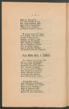 Paja Brava mata á Tiburcio