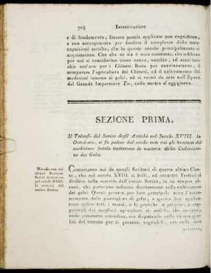 Sezione Prima. [bis] Sezione Terza.
