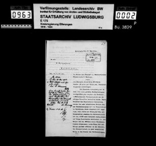 Überfahrts- u. Trepprechte, Feldbereinigung, OA Aalen
