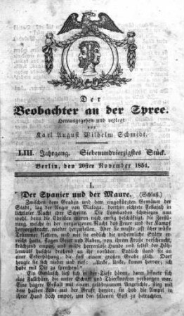 47. Stück, 20. November 1854
