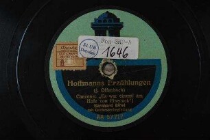 Hoffmanns Erzählungen : Canzone: "Es war einmal am Hofe von Eisenack" / (J. Offenbach)