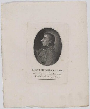 Bildnis des Ernst Heinr. Gebhard