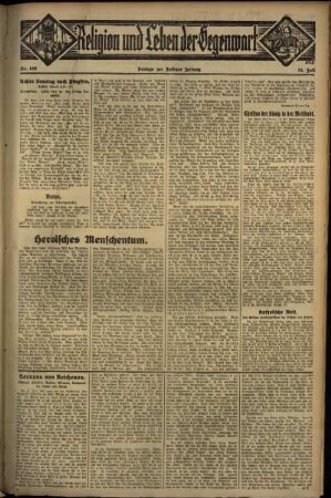 Dritte Ausgabe vom Sonntag, den 15. Juli 1934.