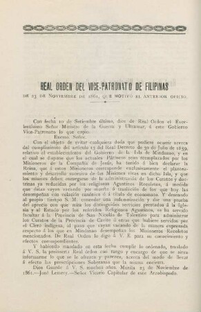 Real Orden del Vice-patronato de Filipinas