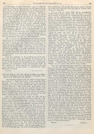 937-938 [Rezension] Gallati, Fidelis Maria, Der Mensch als Erlöser und Erlöster