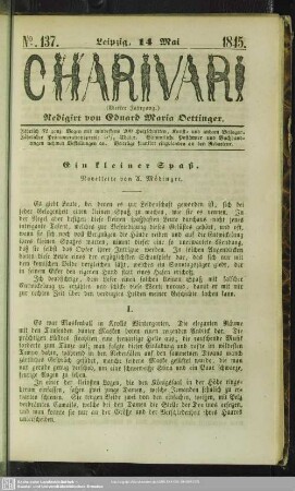 4.1845=137: Charivari