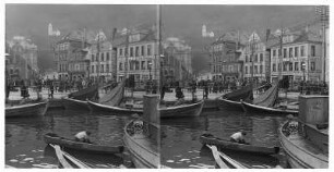 Bergen (Norwegen). Fischmarkt im Hafen